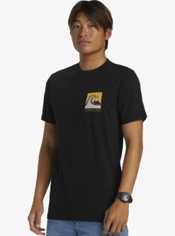 New Quiksilver Quik Blocks T-Shirt Black