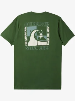 Outlet Quiksilver Quik Blocks T-Shirt Greener Pastures