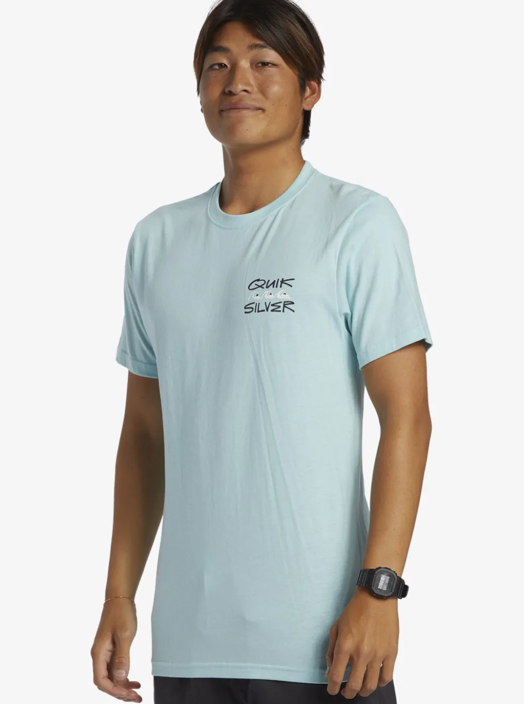 Hot Quiksilver Quik Frame T-Shirt Pastel Turquoise