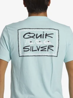Hot Quiksilver Quik Frame T-Shirt Pastel Turquoise