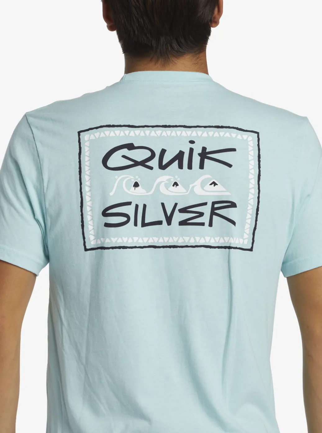 Hot Quiksilver Quik Frame T-Shirt Pastel Turquoise