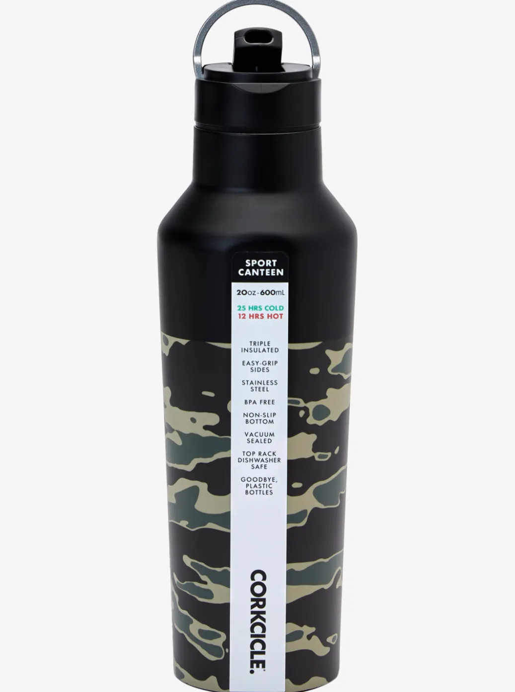Hot Quiksilver X Corkcicle Water Bottle Camo Print Crucial Battle