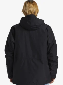 New Quiksilver X Saturdays Nyc Technical Snow Jacket Black