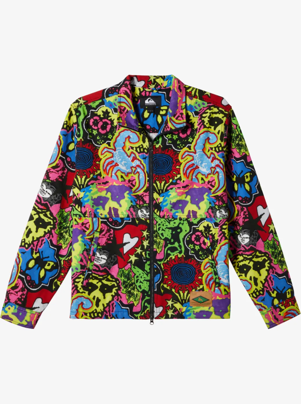 Outlet Quiksilver X Saturdays Nyc Cotton Zip-Up Jacket Black