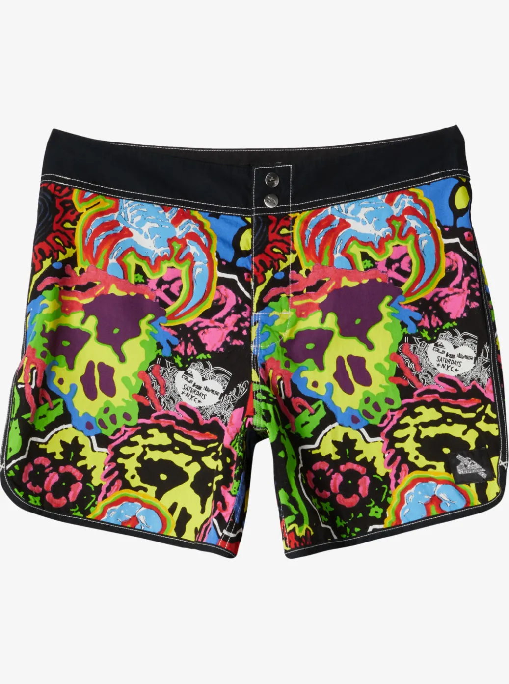 Cheap Quiksilver X Saturdays Nyc Original Scallop 16" Boardshorts Black