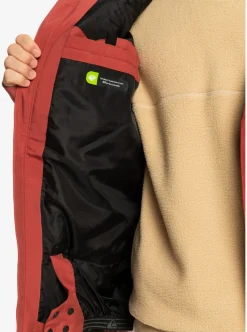 Shop Quiksilver Radicalo Technical Snow Jacket Marsala