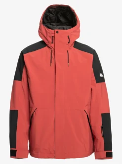 Shop Quiksilver Radicalo Technical Snow Jacket Marsala