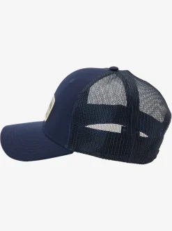 Shop Quiksilver Reeled In Trucker Hat Navy Blazer