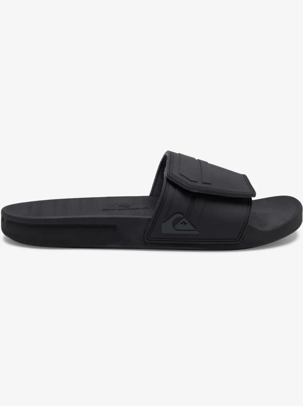 Hot Quiksilver Rivi Adjustable Slides Black/Grey/Black
