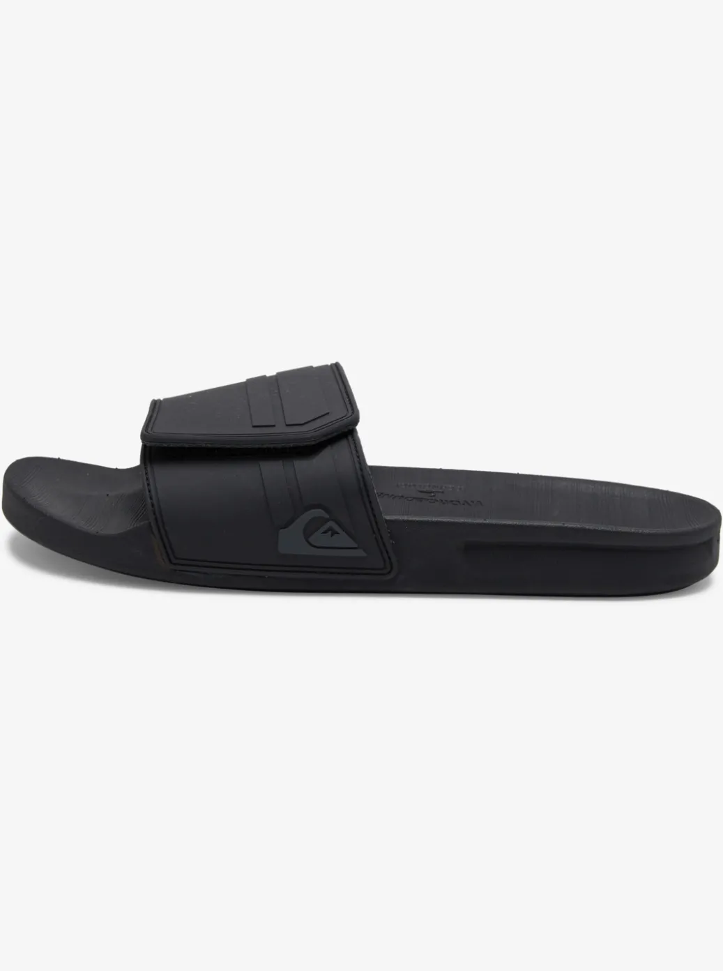 Hot Quiksilver Rivi Adjustable Slides Black/Grey/Black