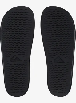 Hot Quiksilver Rivi Adjustable Slides Black/Grey/Black