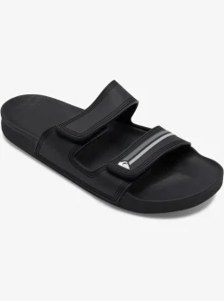 Cheap Quiksilver Rivi Double Adjust Sandals Black/Grey/Black