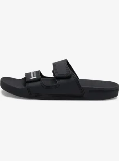 Cheap Quiksilver Rivi Double Adjust Sandals Black/Grey/Black