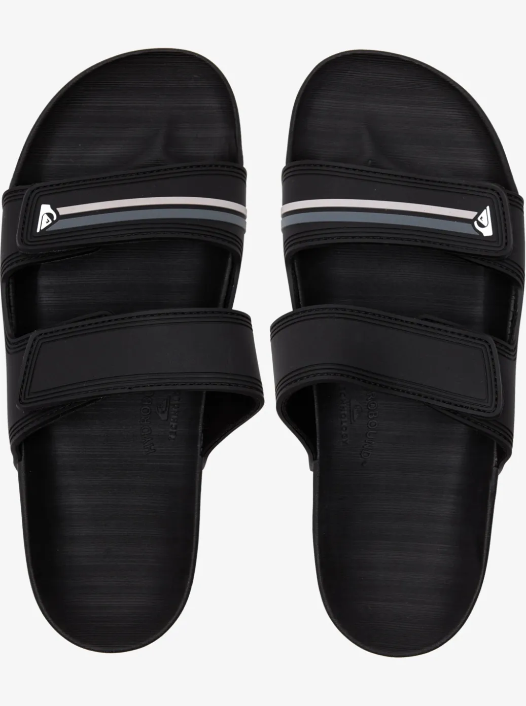 Cheap Quiksilver Rivi Double Adjust Sandals Black/Grey/Black