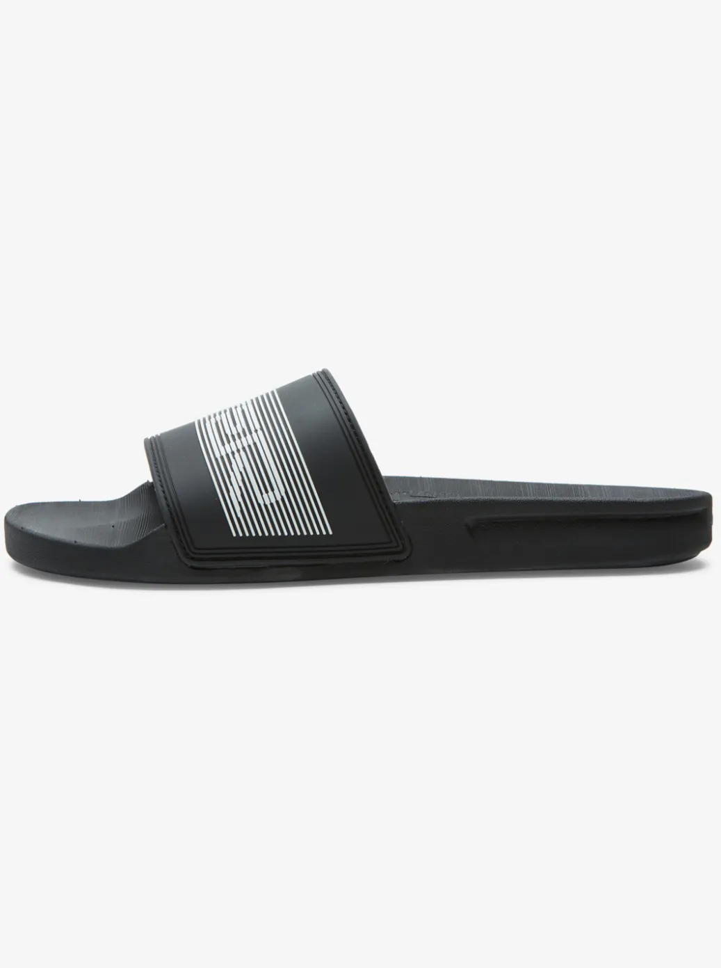 Best Sale Quiksilver Rivi Wordmark Slides Black 3