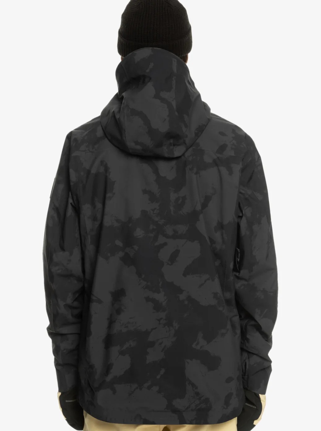 New Quiksilver Sammy Carlson Stretch Quest Technical Snow Jacket Tie Dye True Black