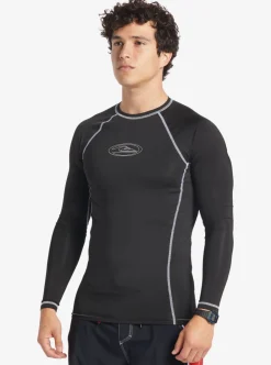 Discount Quiksilver Saturn Protection Long Sleeve Upf 50 Rashguard For Men Black