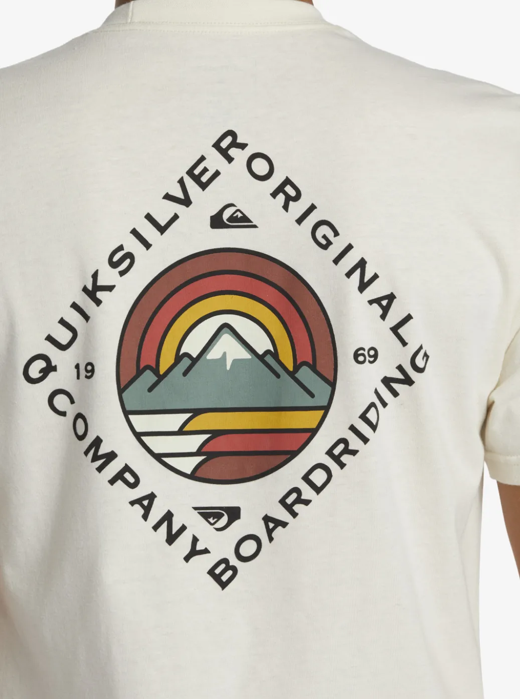 New Quiksilver Scenic View T-Shirt Birch
