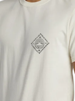New Quiksilver Scenic View T-Shirt Birch