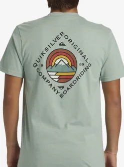 Shop Quiksilver Scenic View T-Shirt Iceberg Green