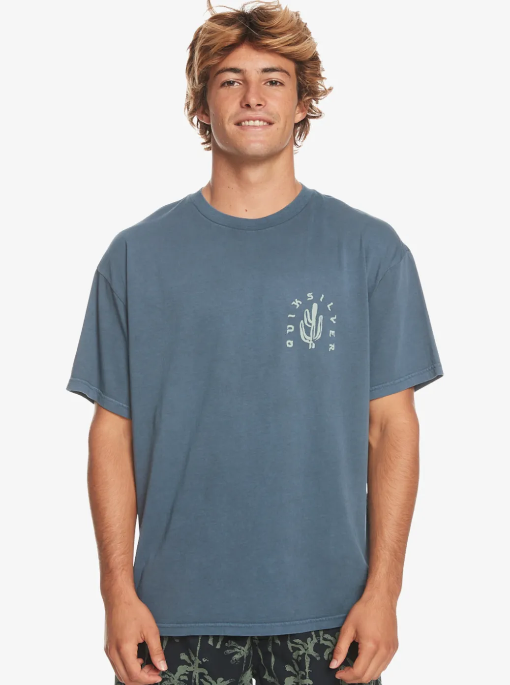 Online Quiksilver Silver Lining T-Shirt Dark Slate