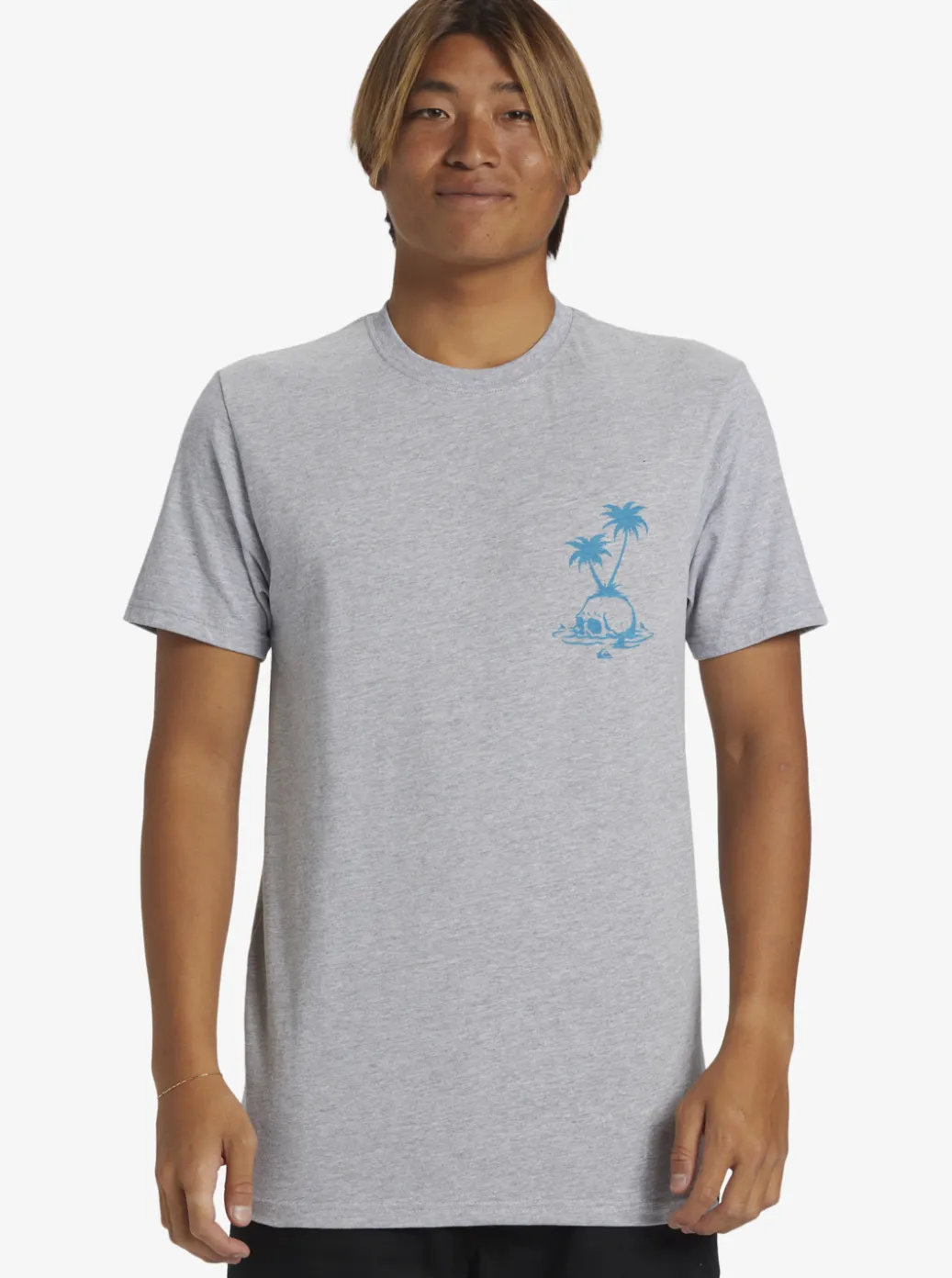 Store Quiksilver Skull Island T-Shirt Athletic Heather