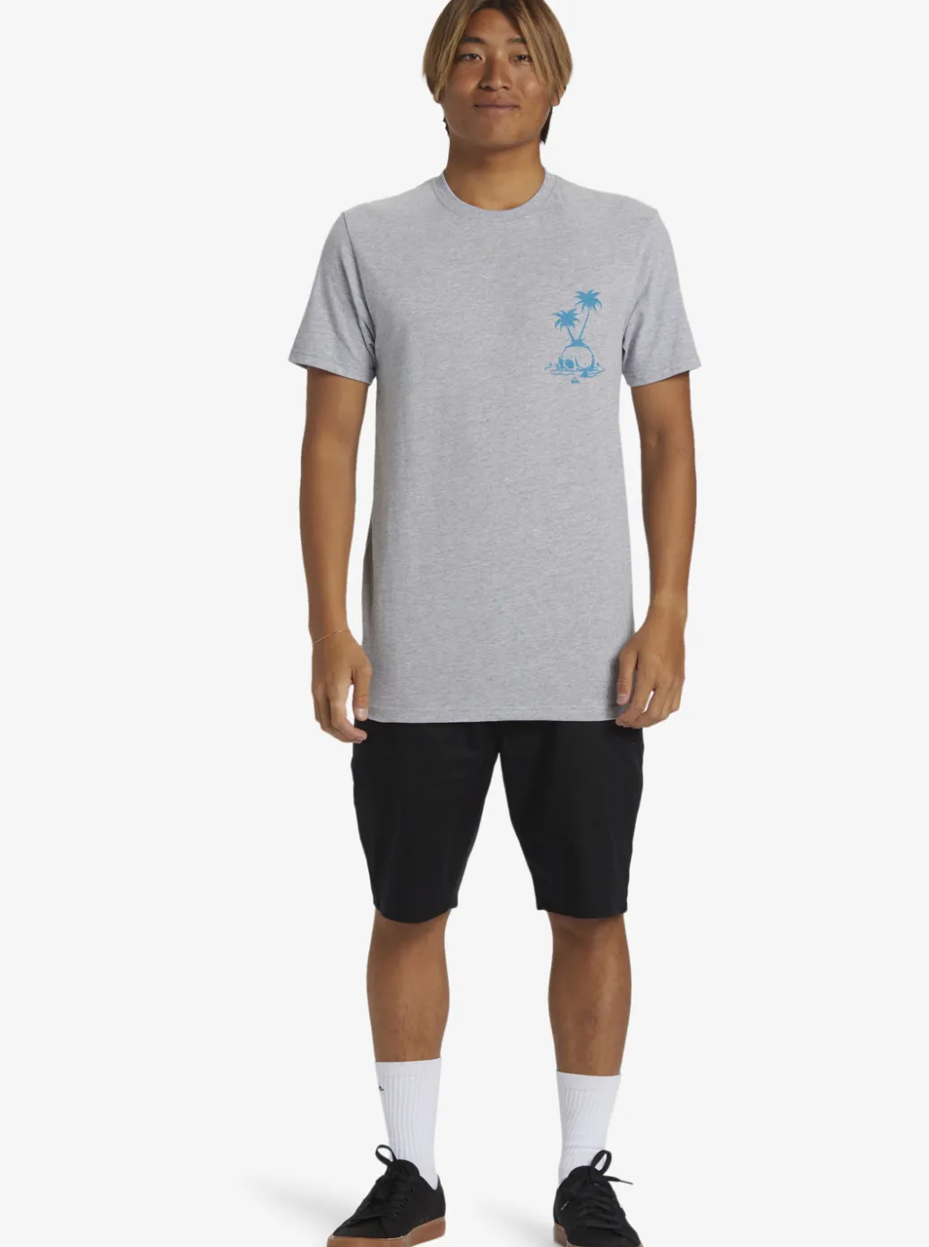 Store Quiksilver Skull Island T-Shirt Athletic Heather