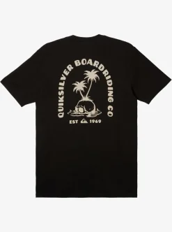 Clearance Quiksilver Skull Island T-Shirt Black