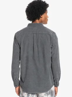 Best Quiksilver Smoke Trail Long Sleeve Shirt Iron Gate