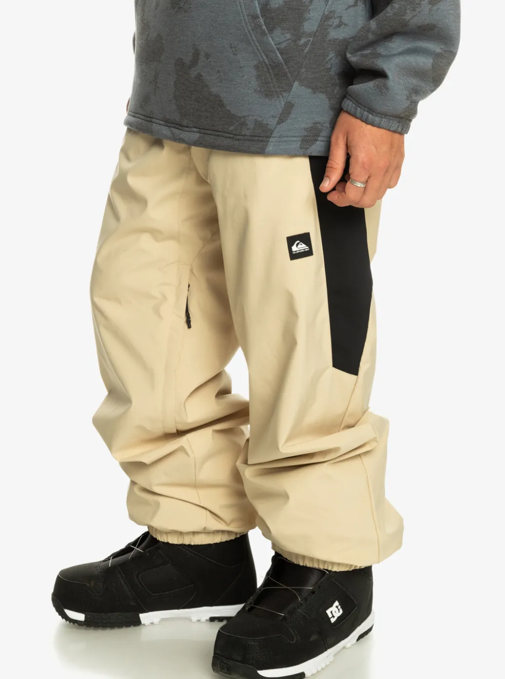 Discount Quiksilver Snow Down Technical Snow Pants Pale Khaki