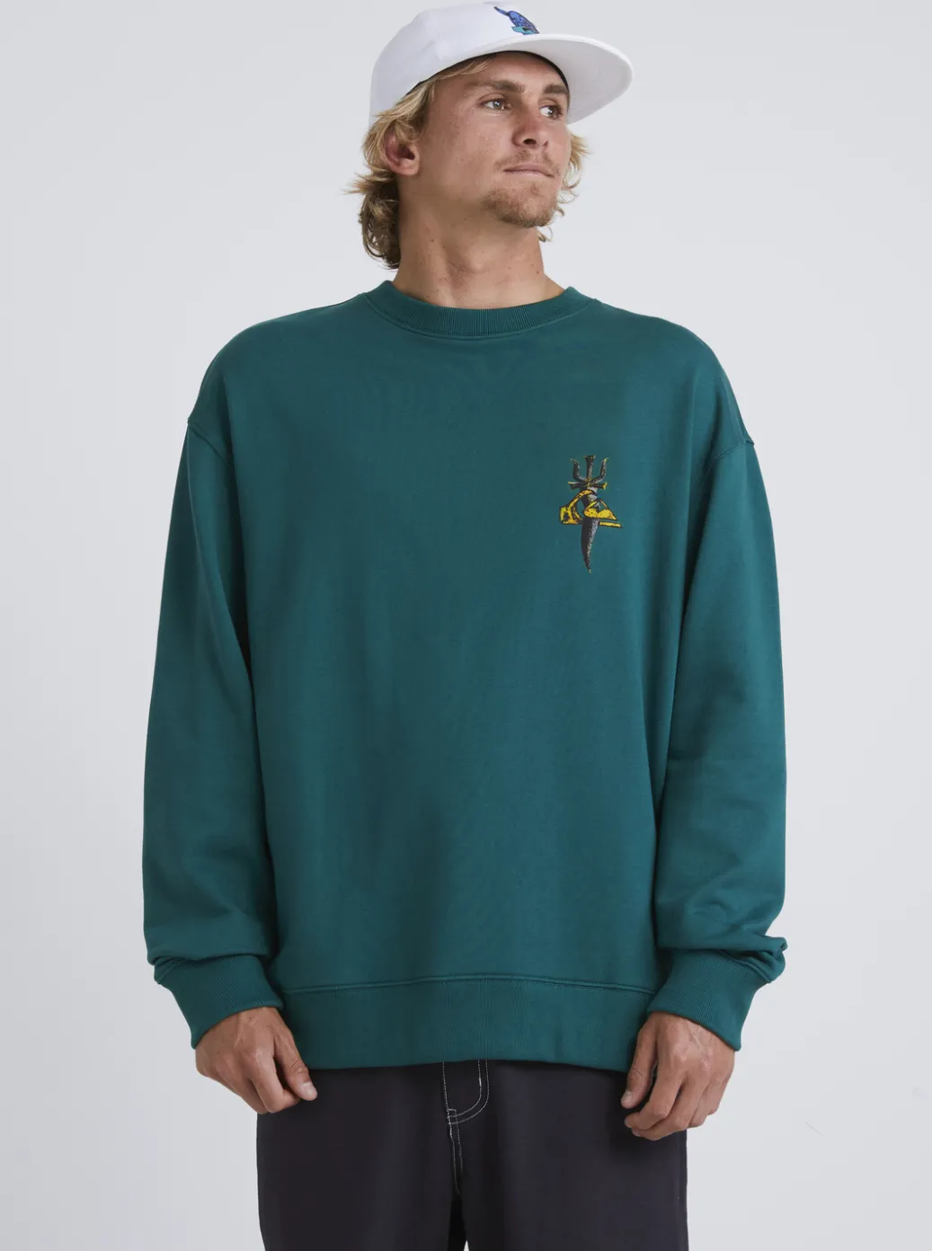 Cheap Quiksilver Sof Sweatshirt Smoke Pine