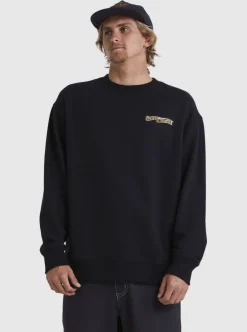 Shop Quiksilver Sof Sweatshirt Black