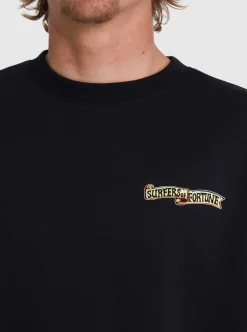 Shop Quiksilver Sof Sweatshirt Black