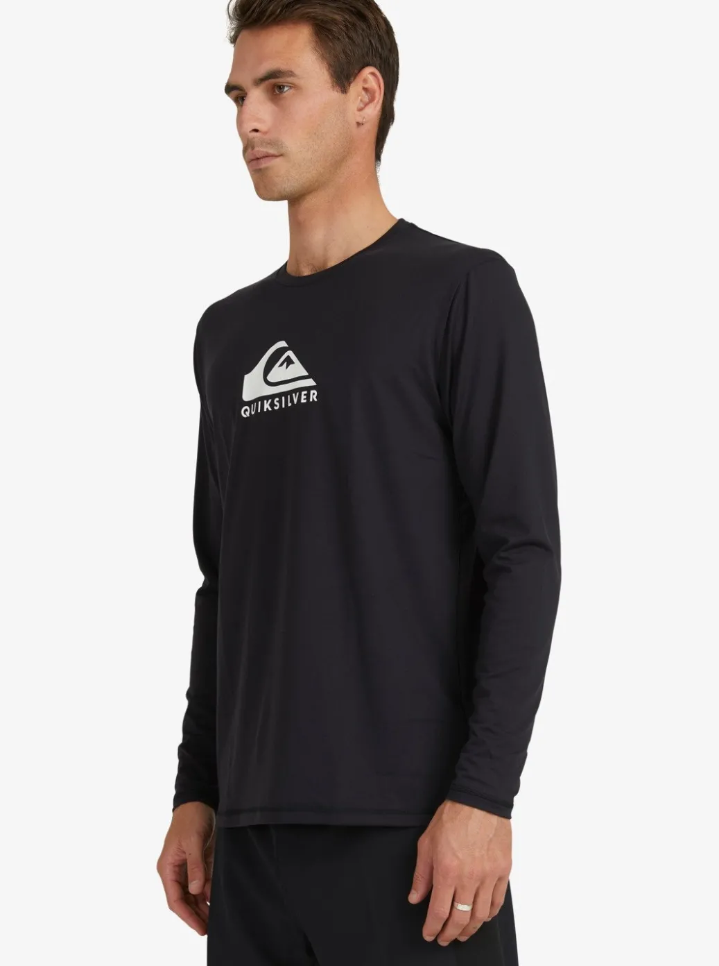 Flash Sale Quiksilver Solid Streak Long Sleeve Upf 50 Surf T-Shirt Black