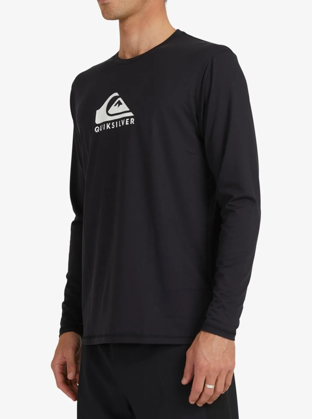 Flash Sale Quiksilver Solid Streak Long Sleeve Upf 50 Surf T-Shirt Black