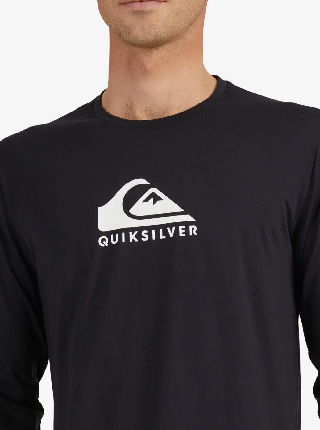 Flash Sale Quiksilver Solid Streak Long Sleeve Upf 50 Surf T-Shirt Black