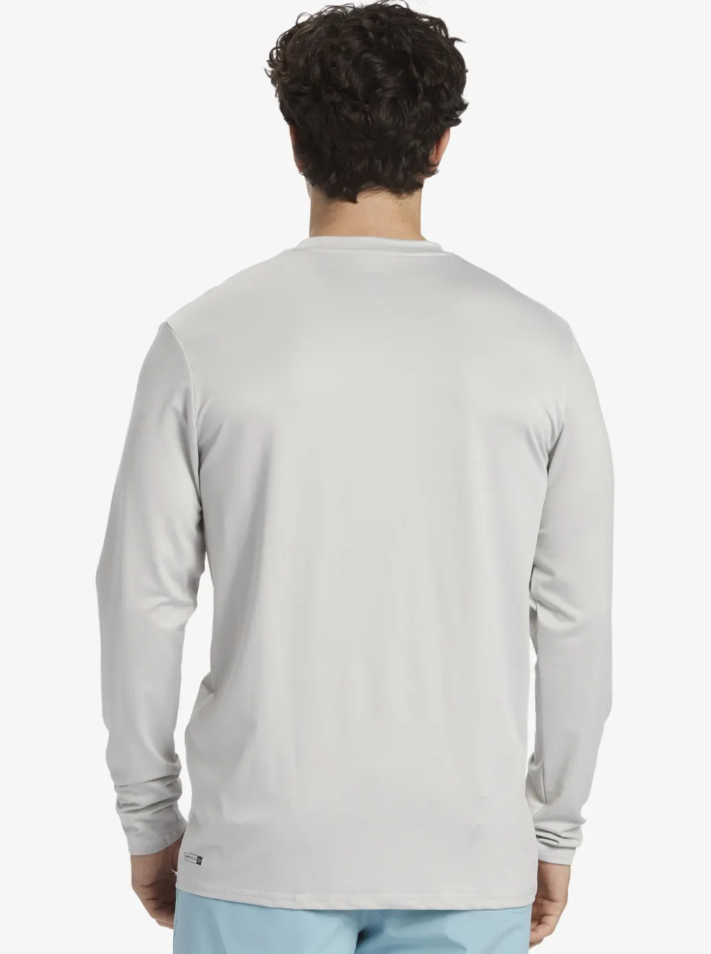 Best Quiksilver Solid Streak Long Sleeve Upf 50 Surf Tee Gray Violet