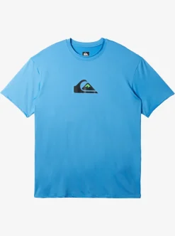 Fashion Quiksilver Solid Streak Short Sleeve Upf 50 Surf Tee Azure Blue