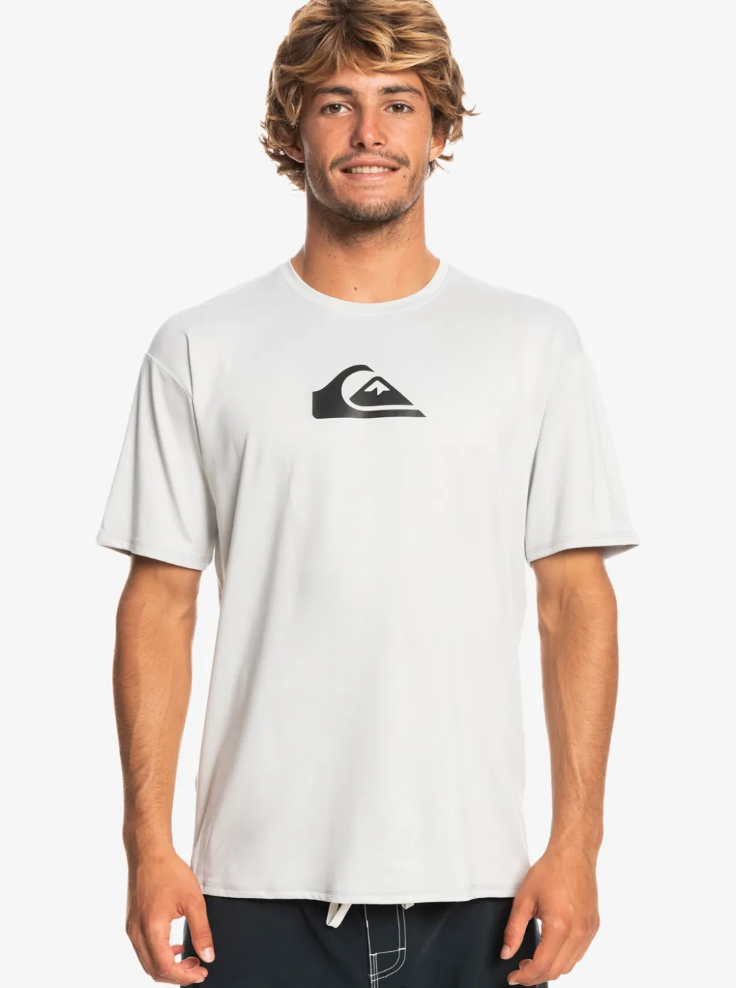 Store Quiksilver Solid Streak Short Sleeve Upf 50 Surf Tee Gray Violet