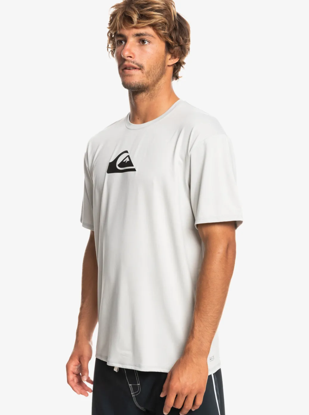 Store Quiksilver Solid Streak Short Sleeve Upf 50 Surf Tee Gray Violet