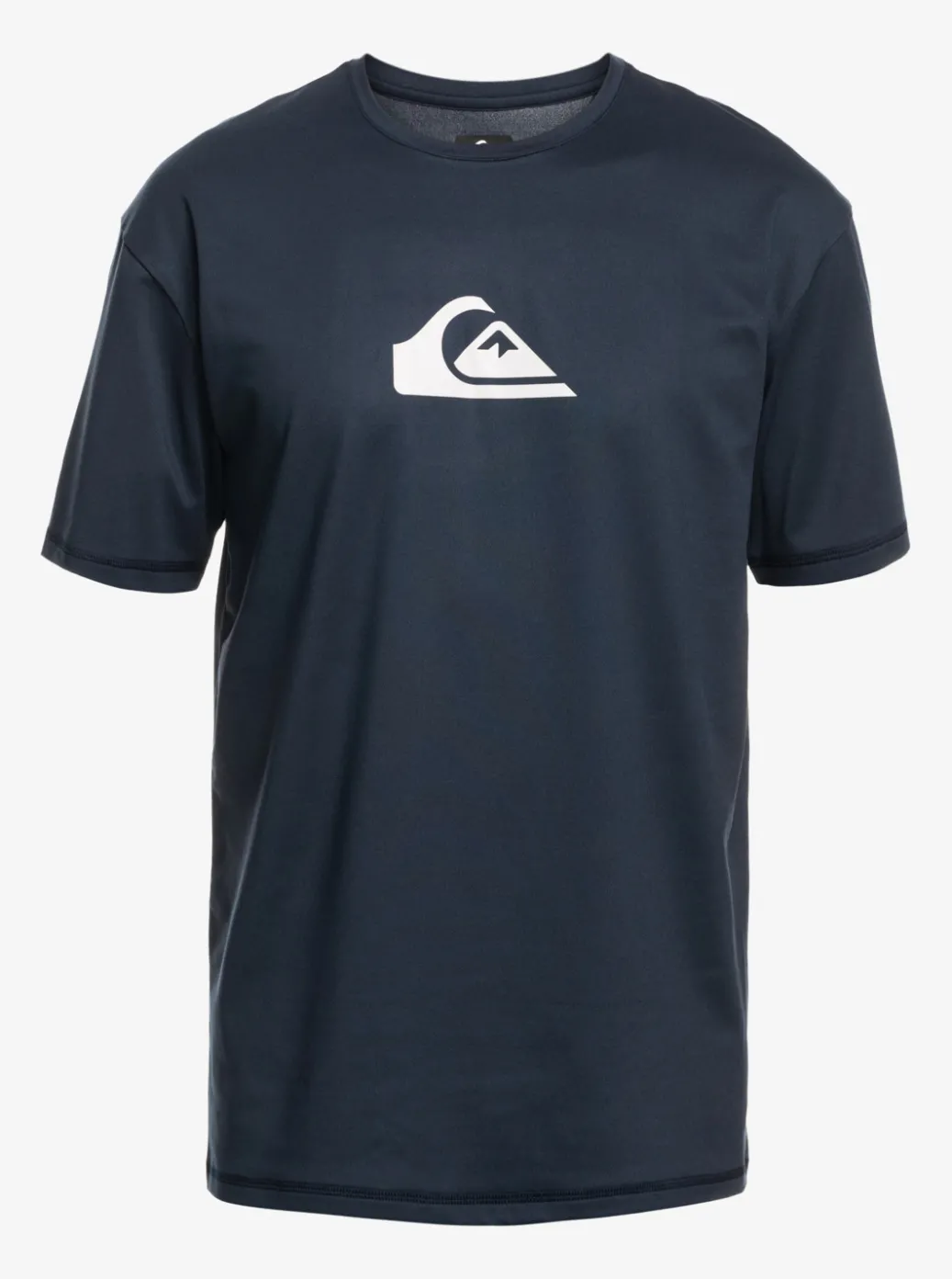 Shop Quiksilver Solid Streak Short Sleeve Upf 50 Surf Tee Navy Blazer