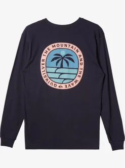 Cheap Quiksilver Solo Arbol Long Sleeve T-Shirt Navy Blazer