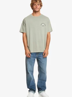 New Quiksilver State Of Mind T-Shirt Iceberg Green