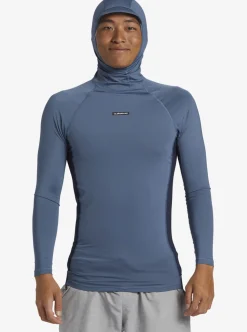 Flash Sale Quiksilver Storm Tripper Hooded Long Sleeve Surf Top Bering Sea