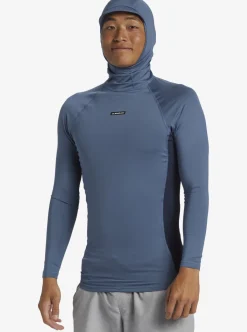 Flash Sale Quiksilver Storm Tripper Hooded Long Sleeve Surf Top Bering Sea