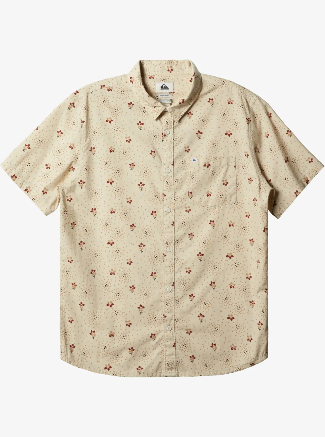 Store Quiksilver Summer Petals Short Sleeve Shirt Birch
