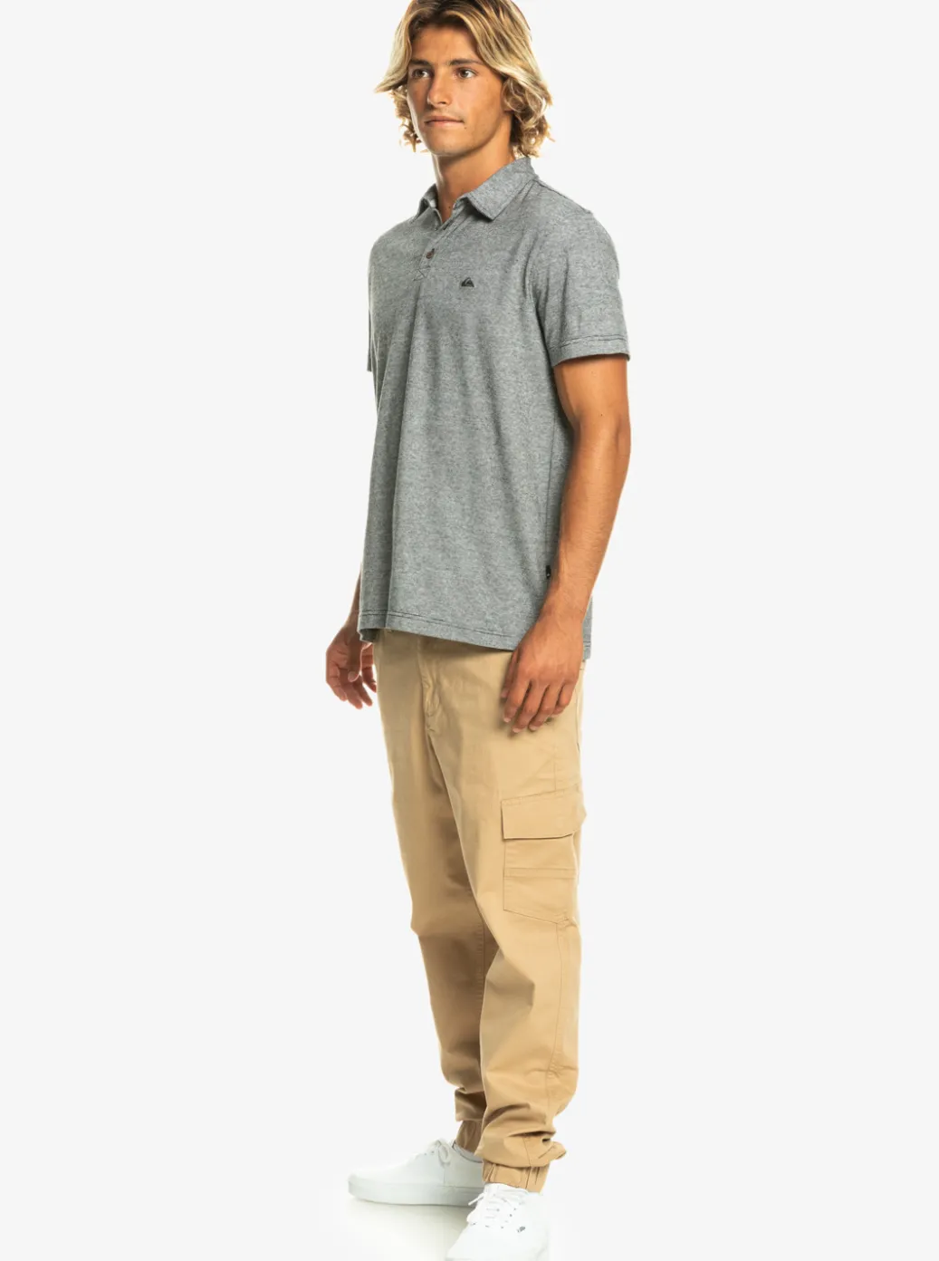 Best Sale Quiksilver Sunset Cruise Short Sleeve Polo Shirt Black