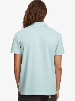 Fashion Quiksilver Sunset Cruise Short Sleeve Polo Shirt Cameo Blue