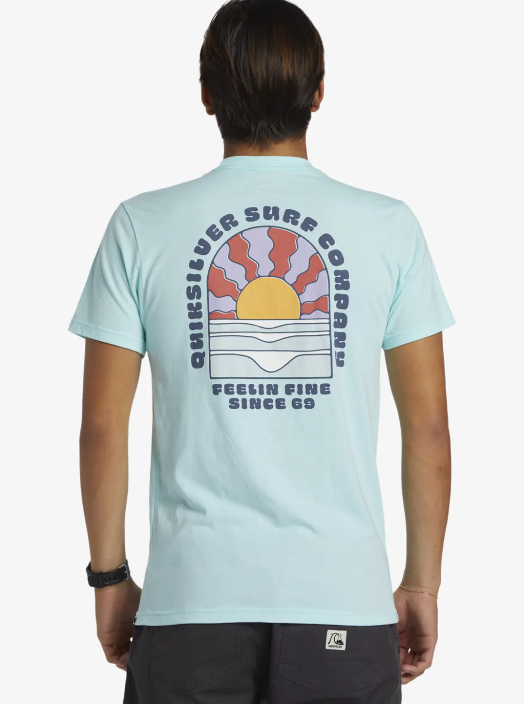 Best Sale Quiksilver Sunset Dreams T-Shirt Beach Glass Heather