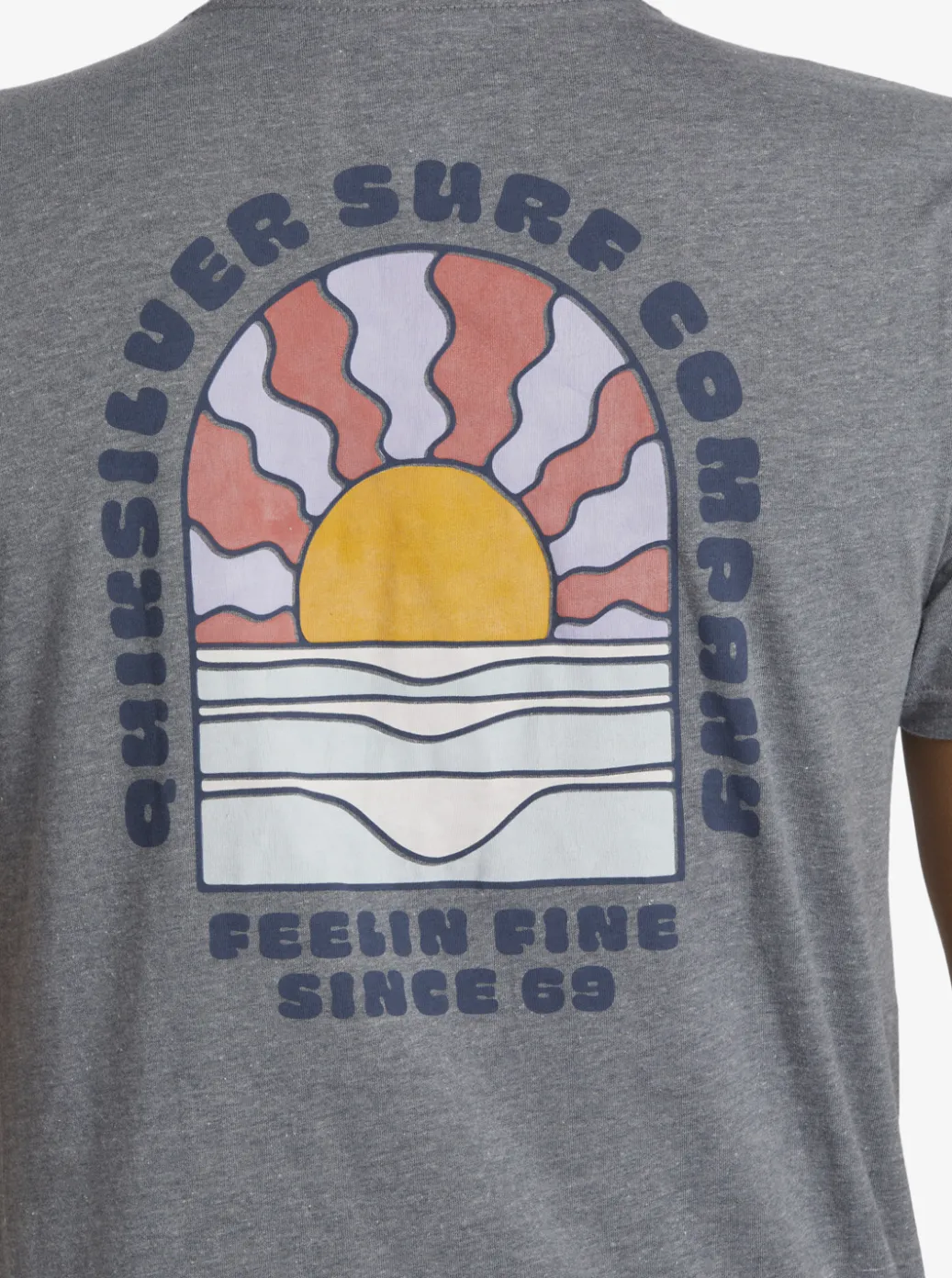 Cheap Quiksilver Sunset Dreams T-Shirt Medium Grey Heather
